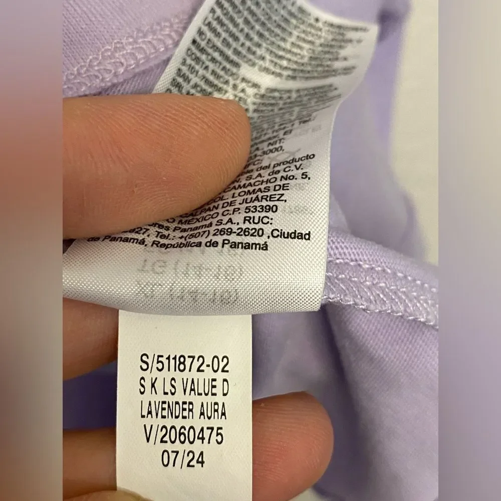 Old Navy lavender long sleeve ribbed-knit dress square neckline pockets XL 14-16